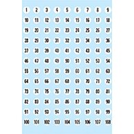 Herma 8mm Slide Numbers White (1-5402 